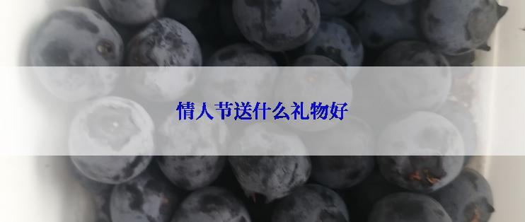 情人节送什么礼物好