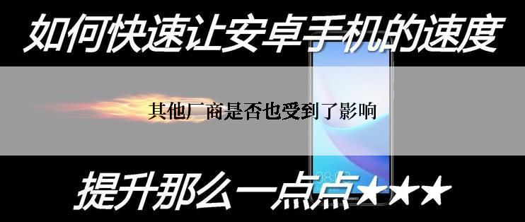 其他厂商是否也受到了影响