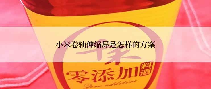 小米卷轴伸缩屏是怎样的方案