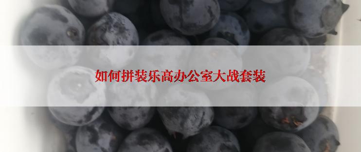 如何拼装乐高办公室大战套装