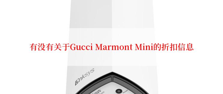 有没有关于Gucci Marmont Mini的折扣信息