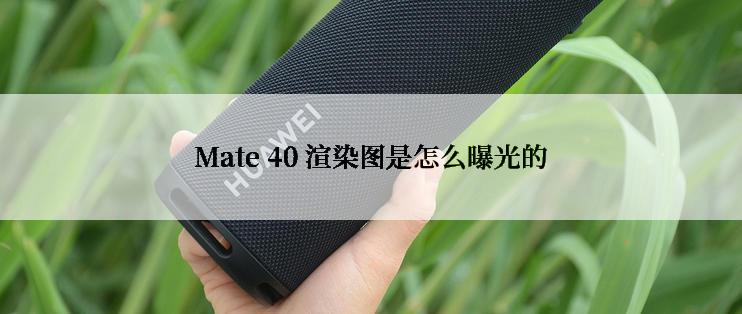 Mate 40 渲染图是怎么曝光的