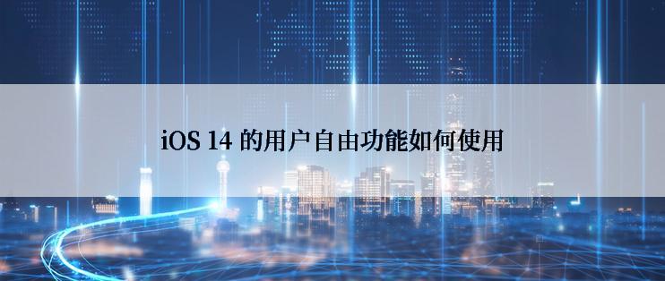 iOS 14 的用户自由功能如何使用