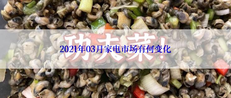 2021年03月家电市场有何变化