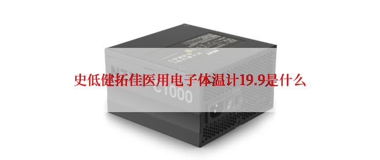 史低健拓佳医用电子体温计19.9是什么