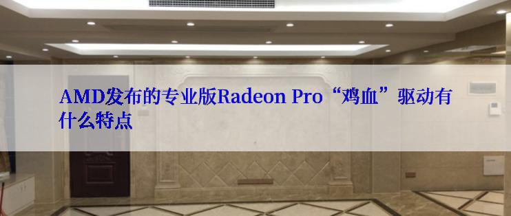 AMD发布的专业版Radeon Pro“鸡血”驱动有什么特点