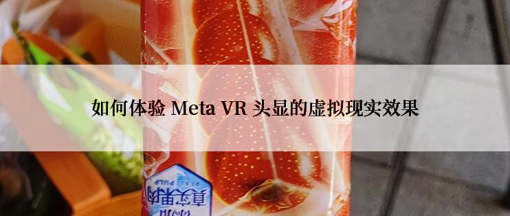 如何体验 Meta VR 头显的虚拟现实效果