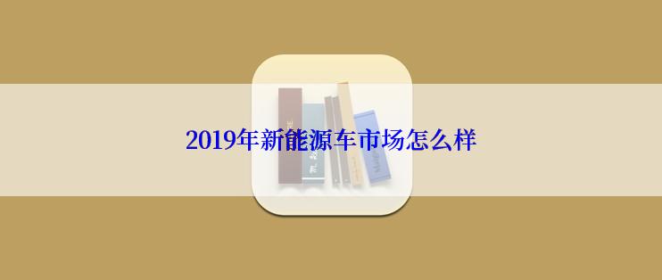 2019年新能源车市场怎么样