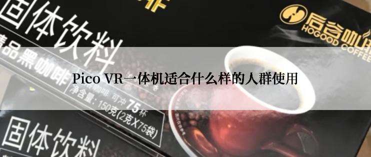 Pico VR一体机适合什么样的人群使用