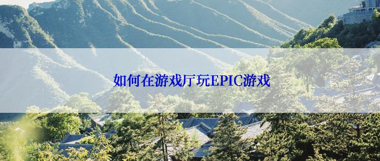  如何在游戏厅玩EPIC游戏