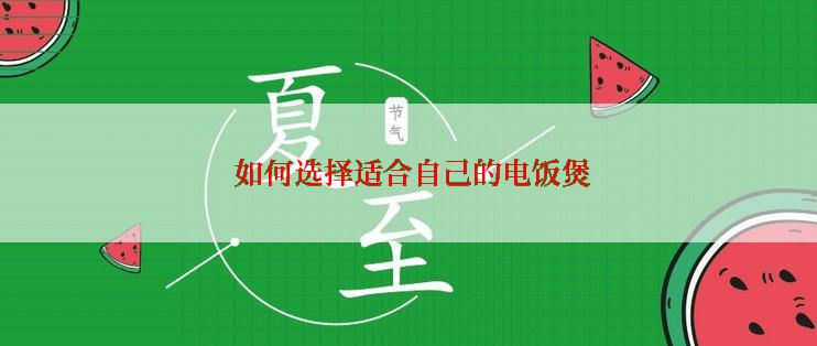  如何选择适合自己的电饭煲