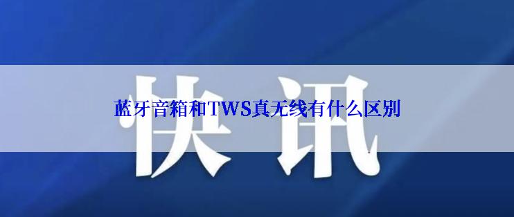 蓝牙音箱和TWS真无线有什么区别