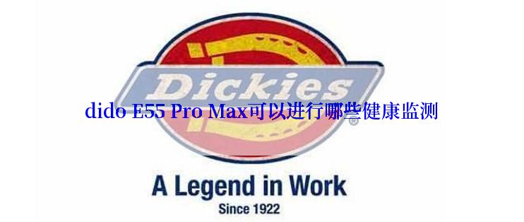 dido E55 Pro Max可以进行哪些健康监测