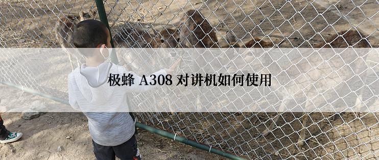 极蜂 A308 对讲机如何使用