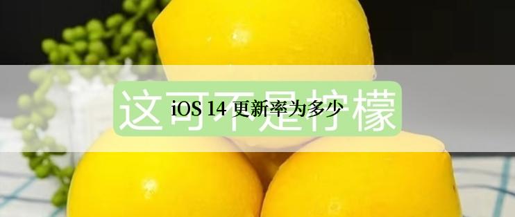 iOS 14 更新率为多少