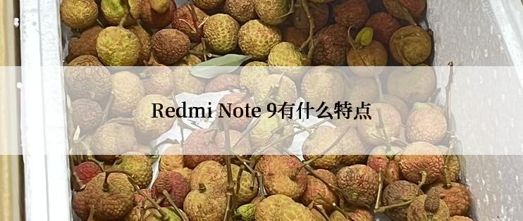 Redmi Note 9有什么特点