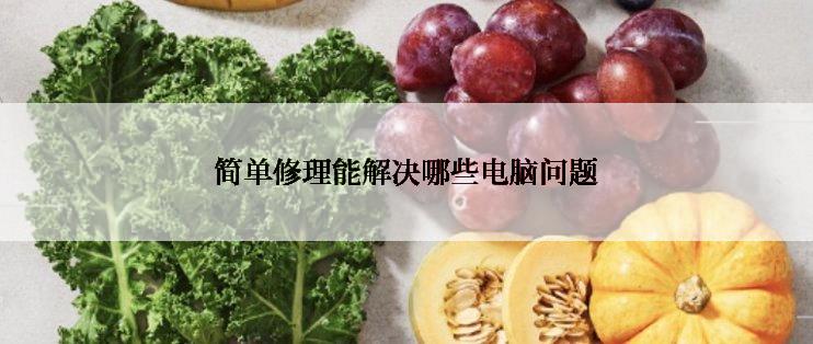 简单修理能解决哪些电脑问题