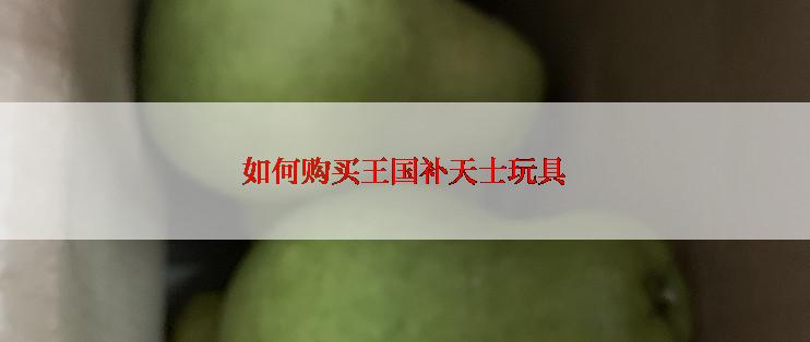 如何购买王国补天士玩具