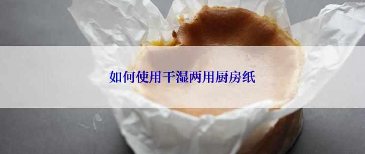 如何使用干湿两用厨房纸