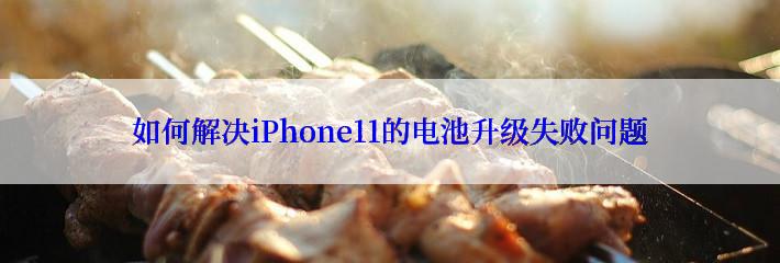 如何解决iPhone11的电池升级失败问题