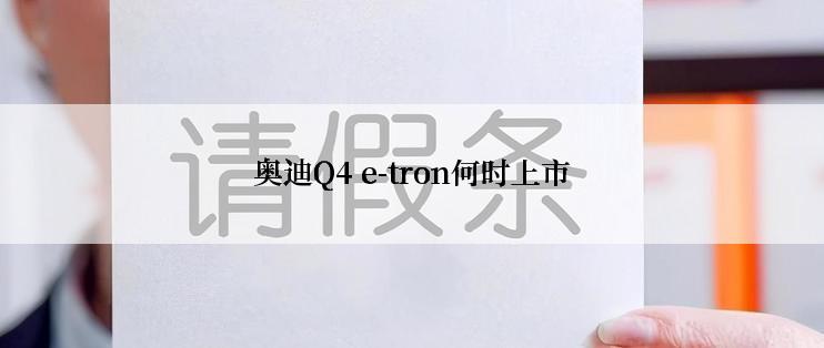 奥迪Q4 e-tron何时上市