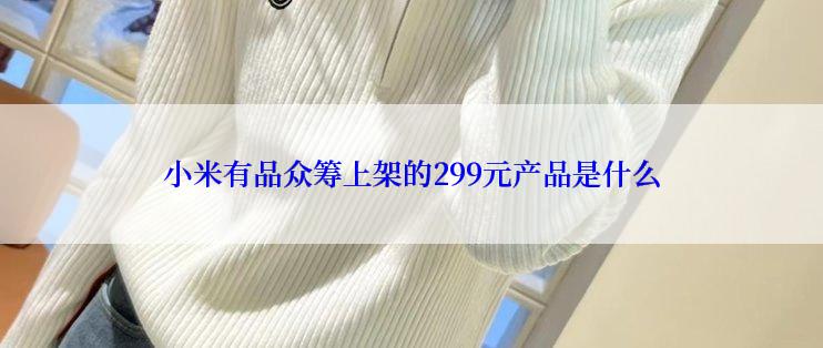 小米有品众筹上架的299元产品是什么