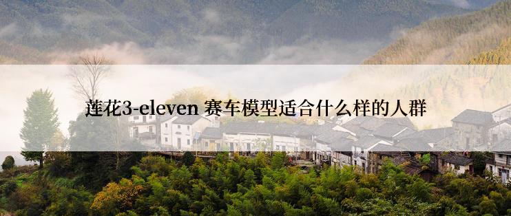 莲花3-eleven 赛车模型适合什么样的人群