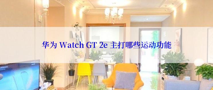 华为 Watch GT 2e 主打哪些运动功能