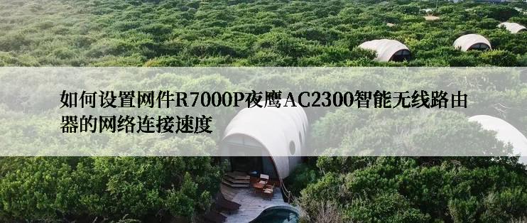 如何设置网件R7000P夜鹰AC2300智能无线路由器的网络连接速度