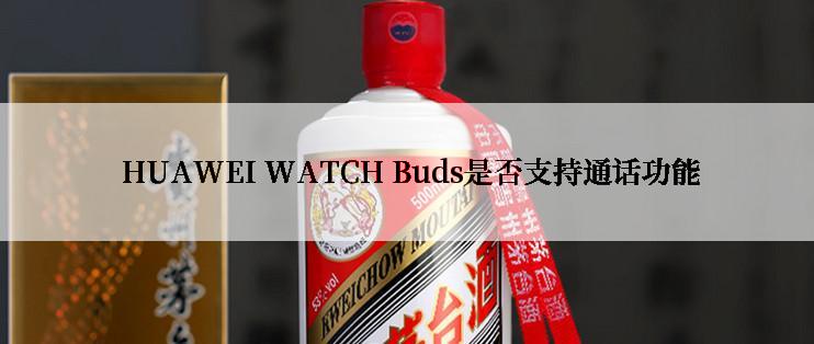  HUAWEI WATCH Buds是否支持通话功能