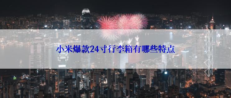 小米爆款24寸行李箱有哪些特点