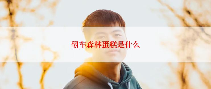 翻车森林蛋糕是什么