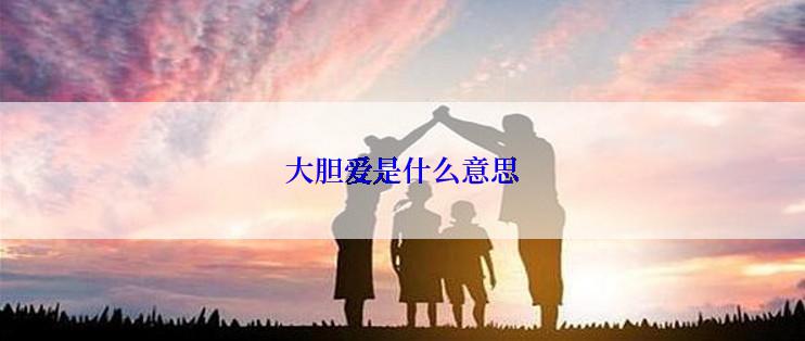 大胆爱是什么意思