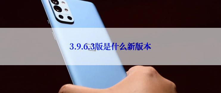 3.9.6.3版是什么新版本