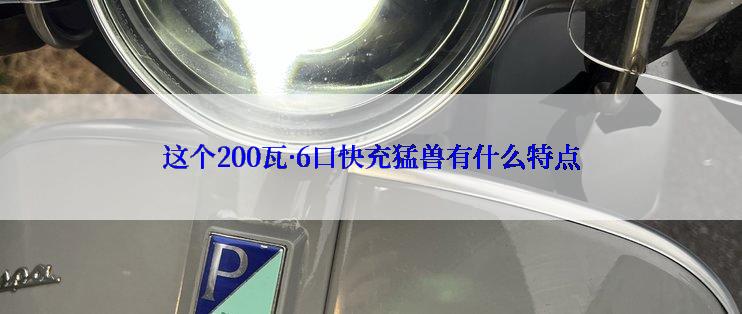 这个200瓦·6口快充猛兽有什么特点