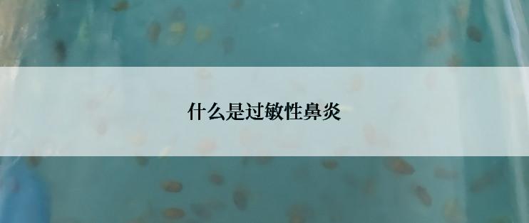 什么是过敏性鼻炎