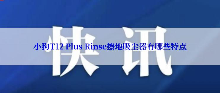 小狗T12 Plus Rinse擦地吸尘器有哪些特点