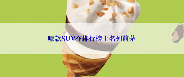 哪款SUV在排行榜上名列前茅