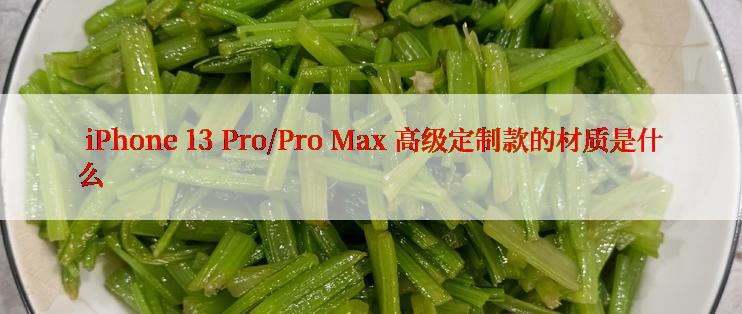  iPhone 13 Pro/Pro Max 高级定制款的材质是什么