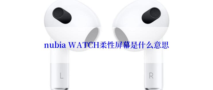 nubia WATCH柔性屏幕是什么意思