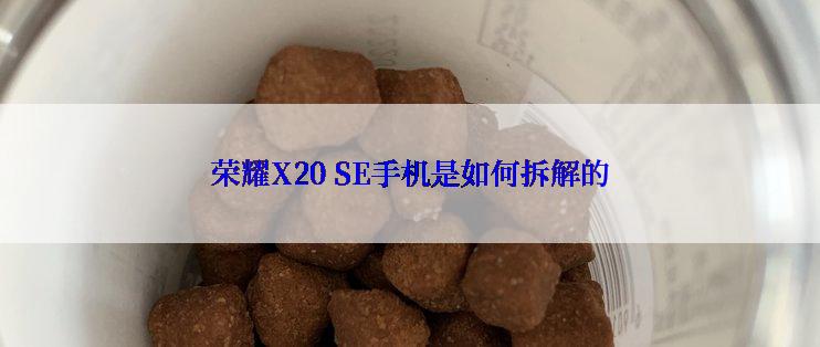 荣耀X20 SE手机是如何拆解的