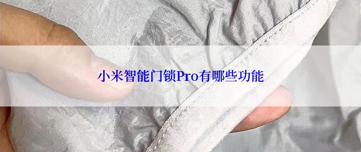 小米智能门锁Pro有哪些功能