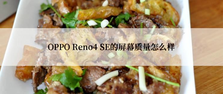 OPPO Reno4 SE的屏幕质量怎么样