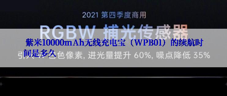  紫米10000mAh无线充电宝（WPB01）的续航时间是多久