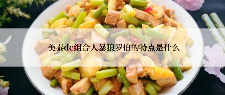  美泰dc组合人暴狼罗伯的特点是什么