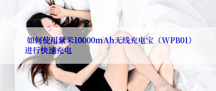  如何使用紫米10000mAh无线充电宝（WPB01）进行快速充电