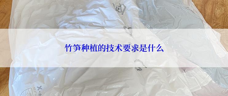 竹笋种植的技术要求是什么