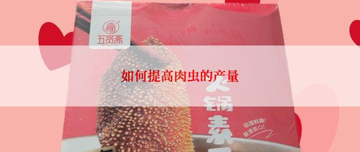 如何提高肉虫的产量