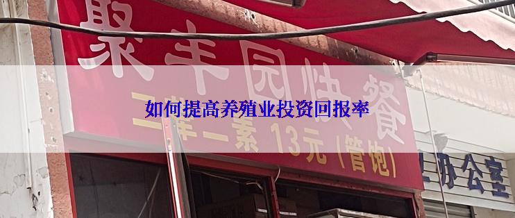 如何提高养殖业投资回报率