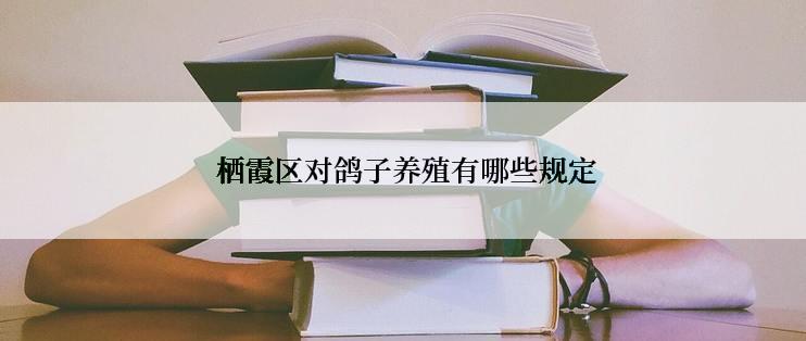  栖霞区对鸽子养殖有哪些规定